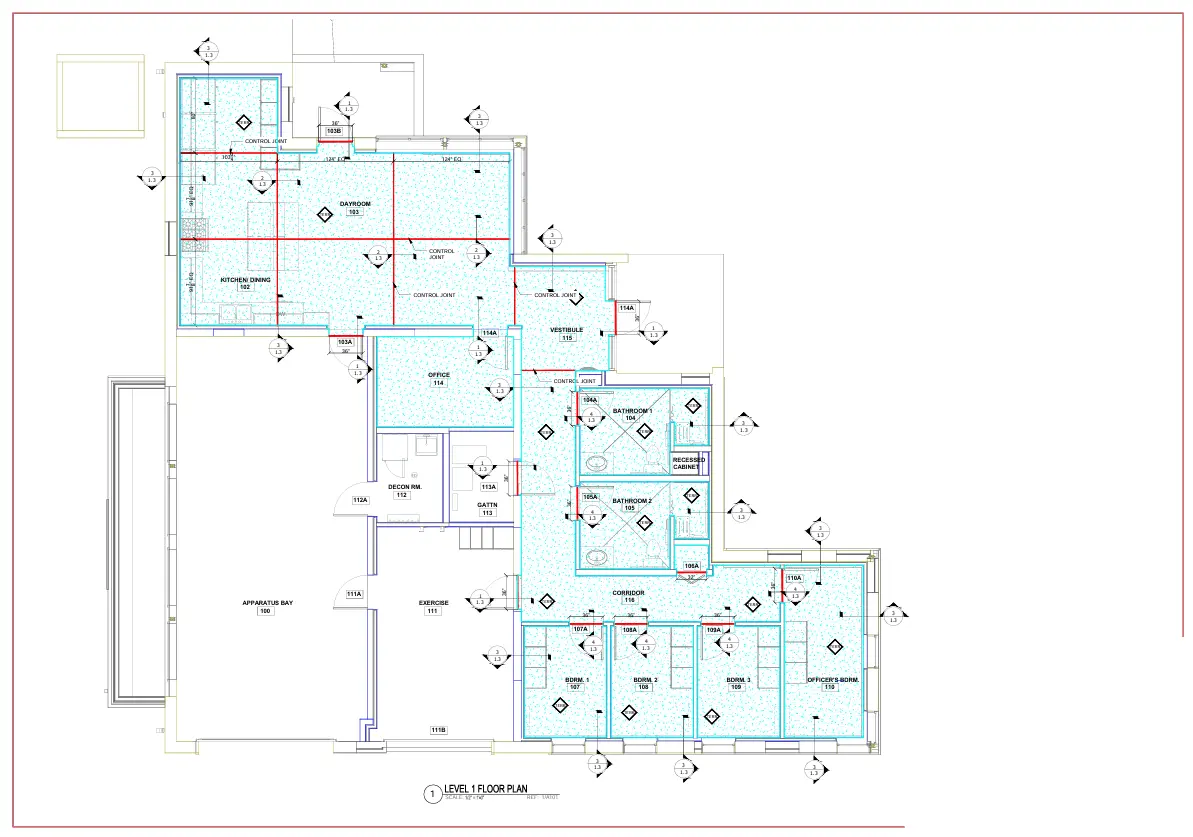 Tile and stone shop drawings sample